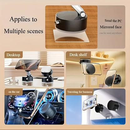 “Magnetic Phone Holder with Vacuum Grip Full 360° Control.”