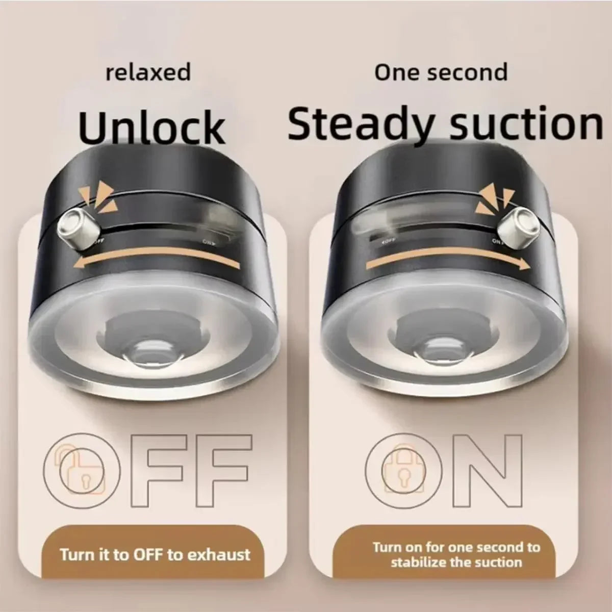 “Magnetic Phone Holder with Vacuum Grip Full 360° Control.”