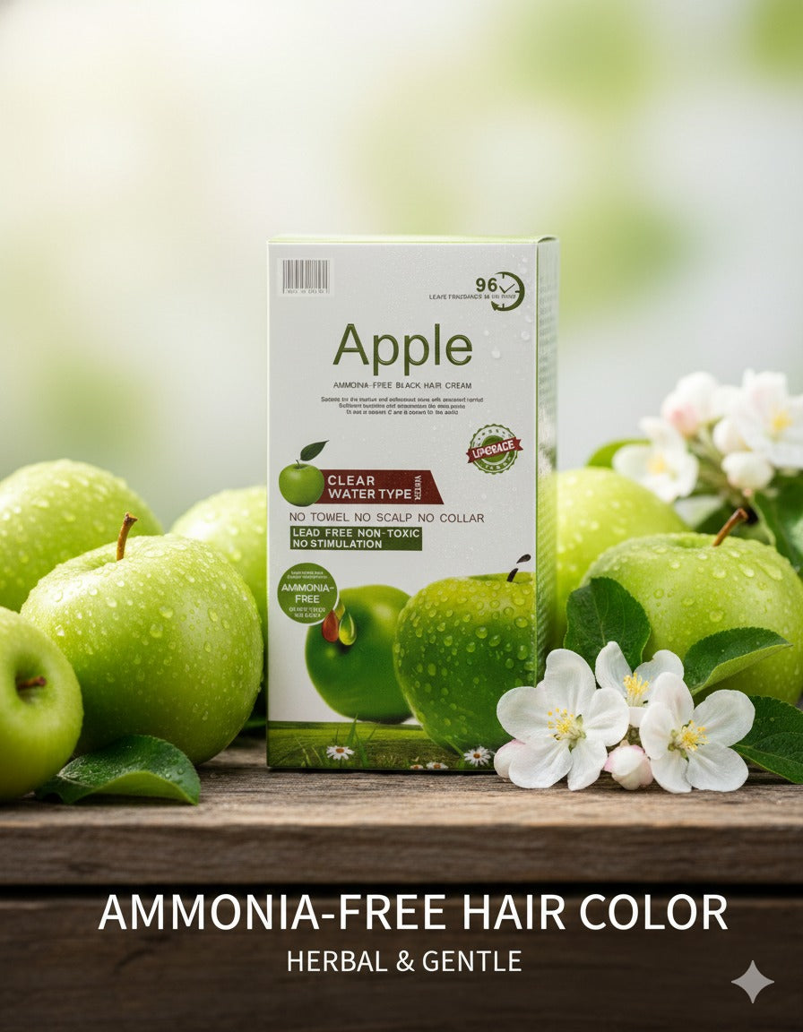 Original Apple Ammonia Free Hair Color Cream Organic, (1000ML)