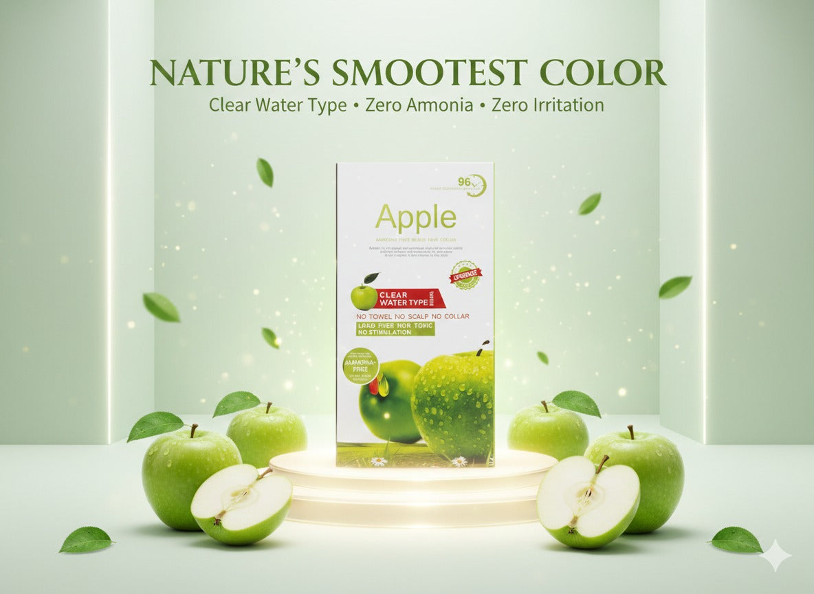 Original Apple Ammonia Free Hair Color Cream Organic, (1000ML)